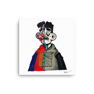 Split Doodle Canvas Print